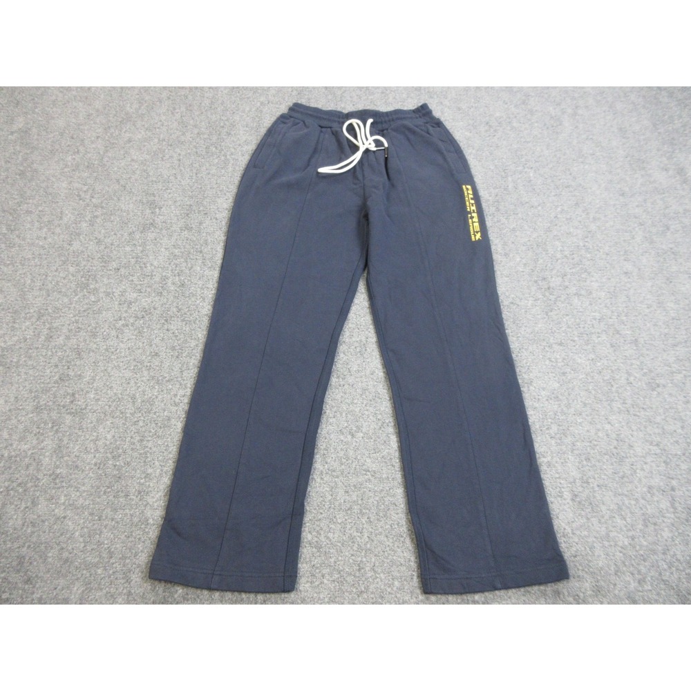 Avirex Pants Mens Medium Navy Blue Soccer League‎ Sweatpants Lounge Drawstring